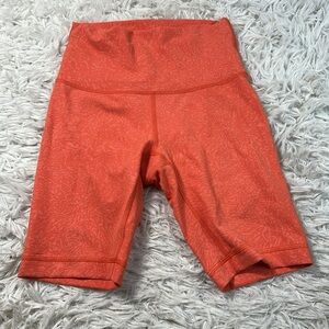 Lululemon Wunder Train High Rise Short 8" Crunch Warm Coral